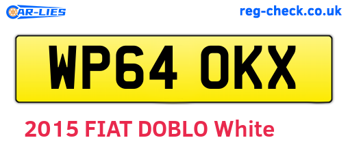 WP64OKX are the vehicle registration plates.
