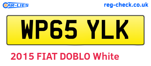 WP65YLK are the vehicle registration plates.