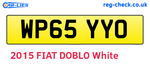 WP65YYO are the vehicle registration plates.