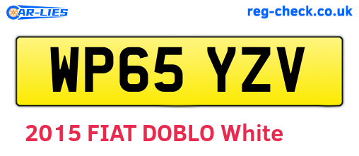 WP65YZV are the vehicle registration plates.