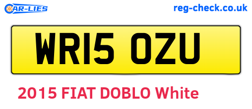 WR15OZU are the vehicle registration plates.