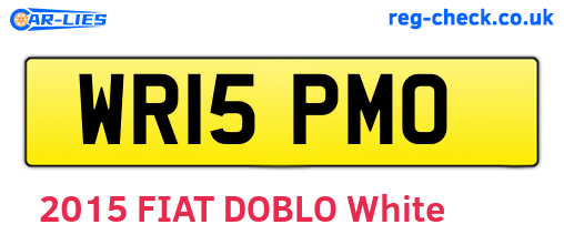 WR15PMO are the vehicle registration plates.