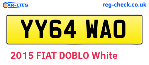 YY64WAO are the vehicle registration plates.