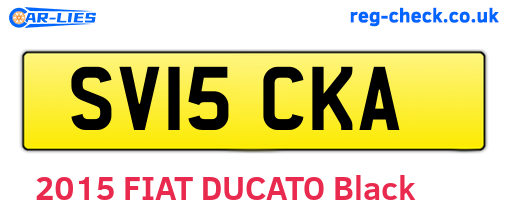 SV15CKA are the vehicle registration plates.