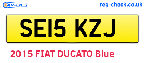 SE15KZJ are the vehicle registration plates.