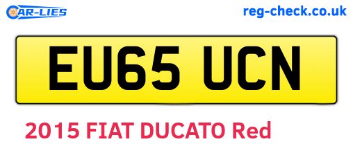 EU65UCN are the vehicle registration plates.