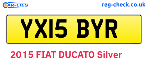 YX15BYR are the vehicle registration plates.