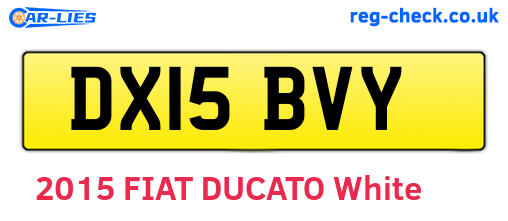 DX15BVY are the vehicle registration plates.