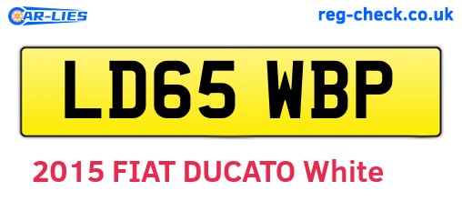 LD65WBP are the vehicle registration plates.