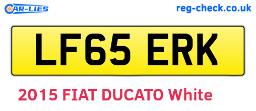 LF65ERK are the vehicle registration plates.