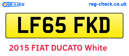 LF65FKD are the vehicle registration plates.