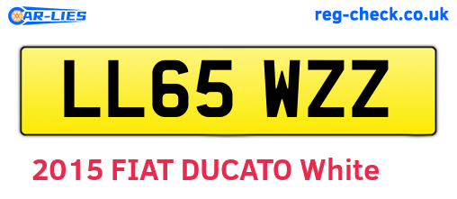 LL65WZZ are the vehicle registration plates.