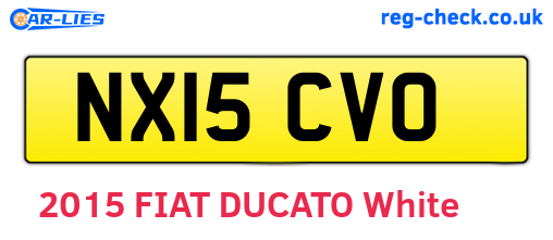 NX15CVO are the vehicle registration plates.