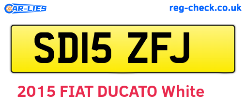 SD15ZFJ are the vehicle registration plates.