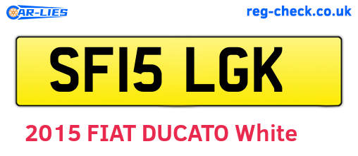 SF15LGK are the vehicle registration plates.
