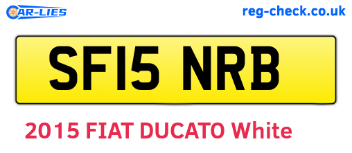 SF15NRB are the vehicle registration plates.