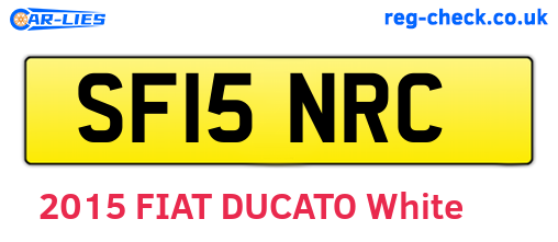 SF15NRC are the vehicle registration plates.