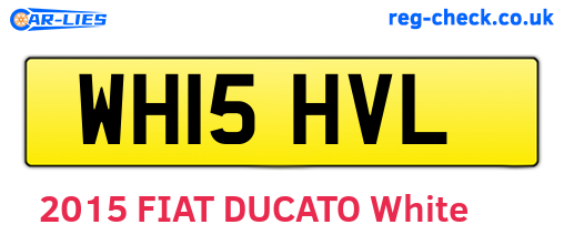 WH15HVL are the vehicle registration plates.