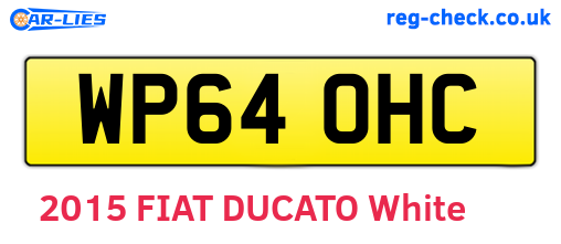 WP64OHC are the vehicle registration plates.
