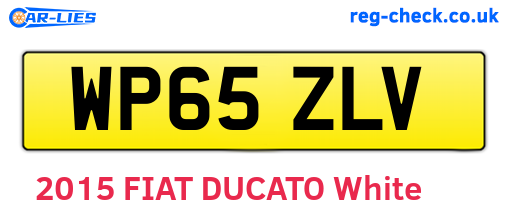 WP65ZLV are the vehicle registration plates.