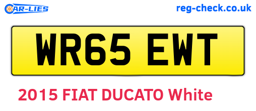 WR65EWT are the vehicle registration plates.