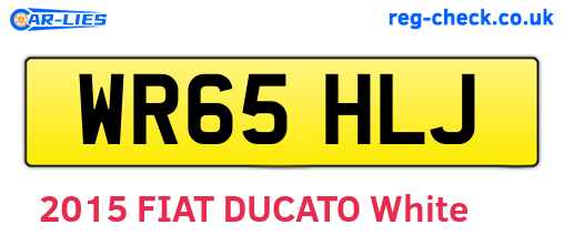 WR65HLJ are the vehicle registration plates.