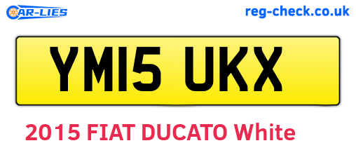 YM15UKX are the vehicle registration plates.