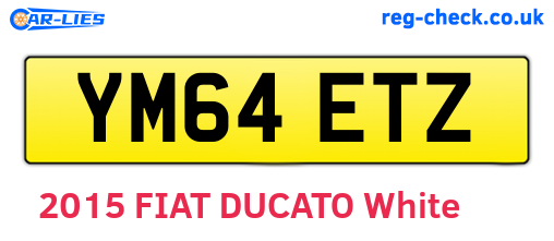 YM64ETZ are the vehicle registration plates.