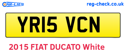 YR15VCN are the vehicle registration plates.