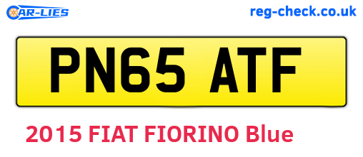 PN65ATF are the vehicle registration plates.