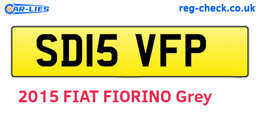 SD15VFP are the vehicle registration plates.