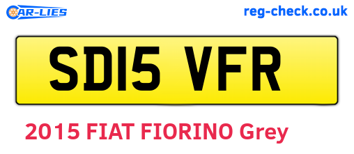 SD15VFR are the vehicle registration plates.