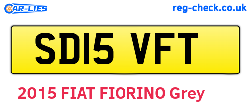 SD15VFT are the vehicle registration plates.