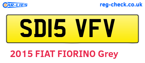SD15VFV are the vehicle registration plates.