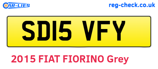 SD15VFY are the vehicle registration plates.