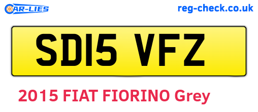 SD15VFZ are the vehicle registration plates.