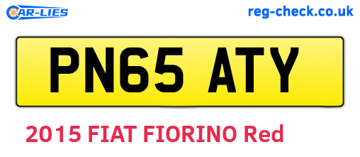 PN65ATY are the vehicle registration plates.