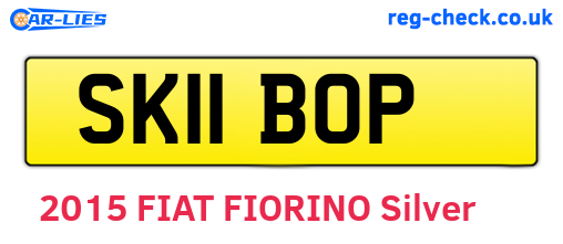 SK11BOP are the vehicle registration plates.