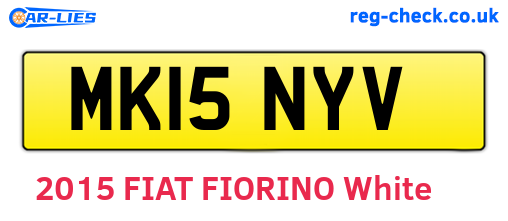 MK15NYV are the vehicle registration plates.