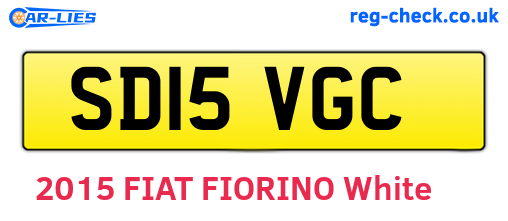 SD15VGC are the vehicle registration plates.