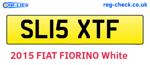 SL15XTF are the vehicle registration plates.