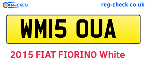 WM15OUA are the vehicle registration plates.