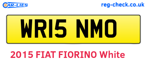 WR15NMO are the vehicle registration plates.