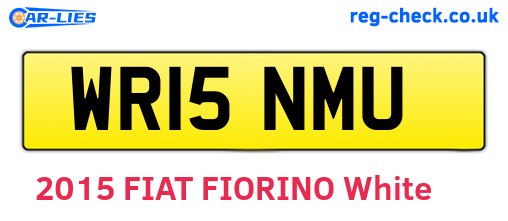 WR15NMU are the vehicle registration plates.