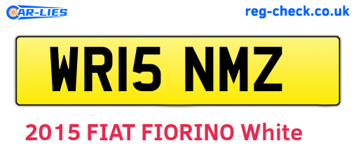 WR15NMZ are the vehicle registration plates.