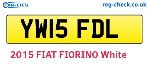 YW15FDL are the vehicle registration plates.