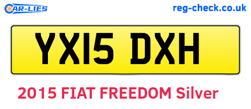 YX15DXH are the vehicle registration plates.