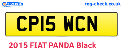 CP15WCN are the vehicle registration plates.