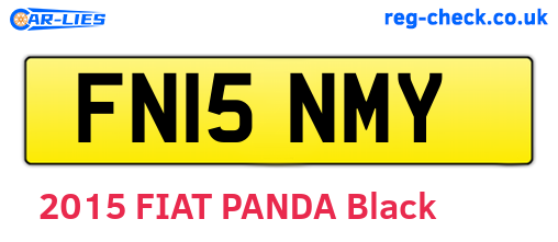 FN15NMY are the vehicle registration plates.