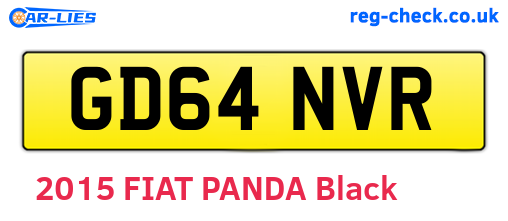 GD64NVR are the vehicle registration plates.